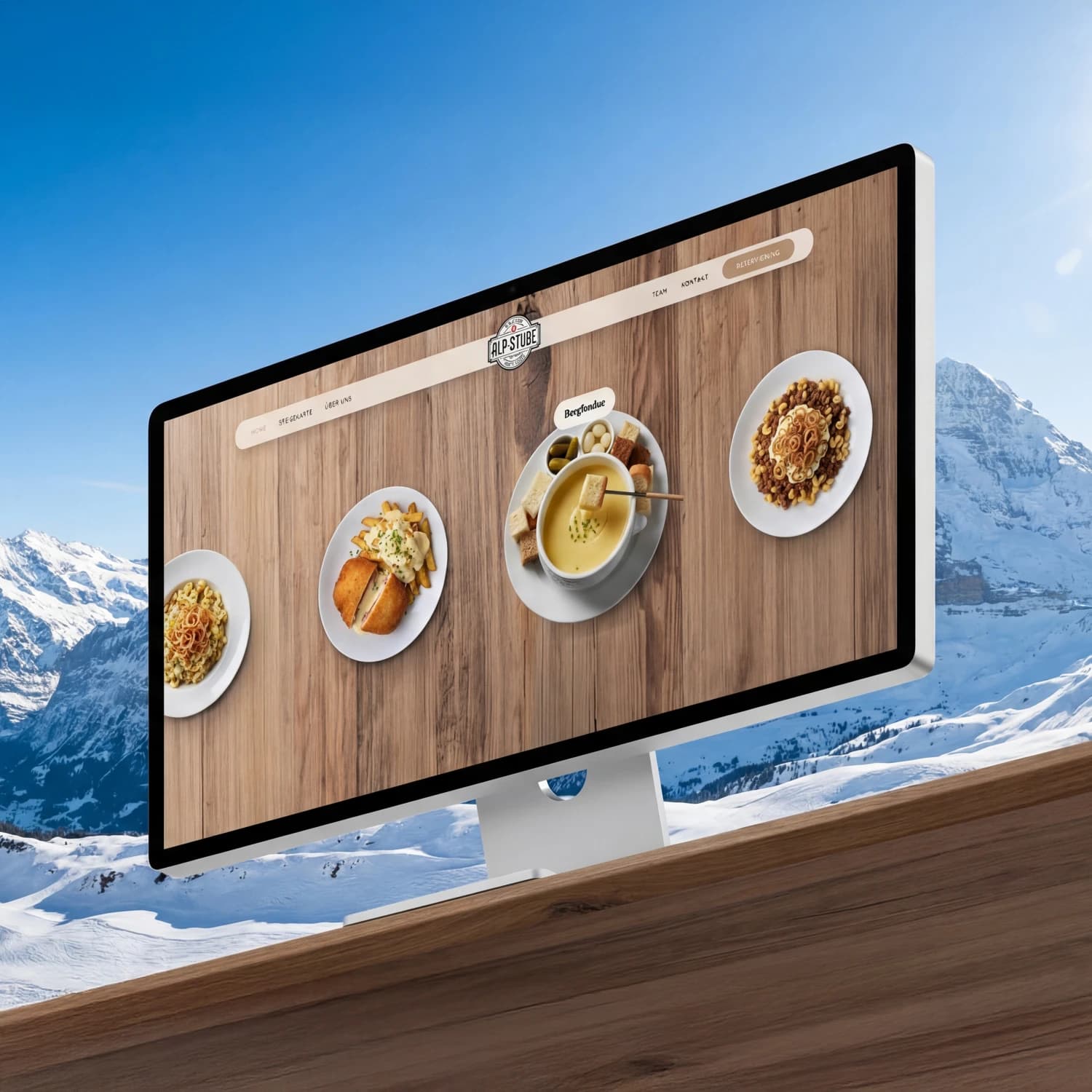 Restaurant Alpstube – Webdesign Ansicht 2