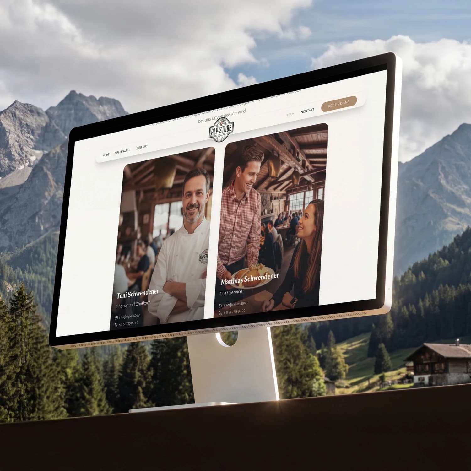 Restaurant Alpstube – Webdesign Ansicht 3