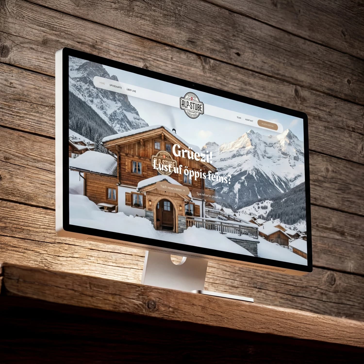 Webdesign-Projekt Restaurant Alpstube von Vlix