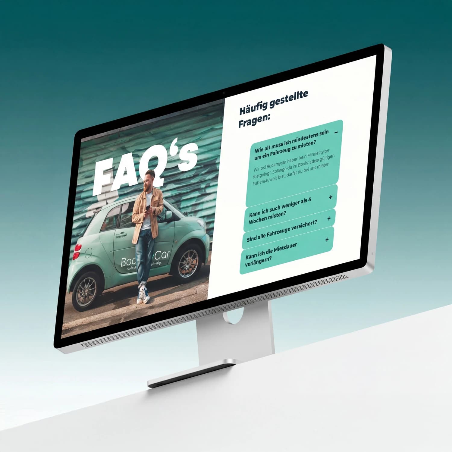 BookmyCar – Webdesign Ansicht 2
