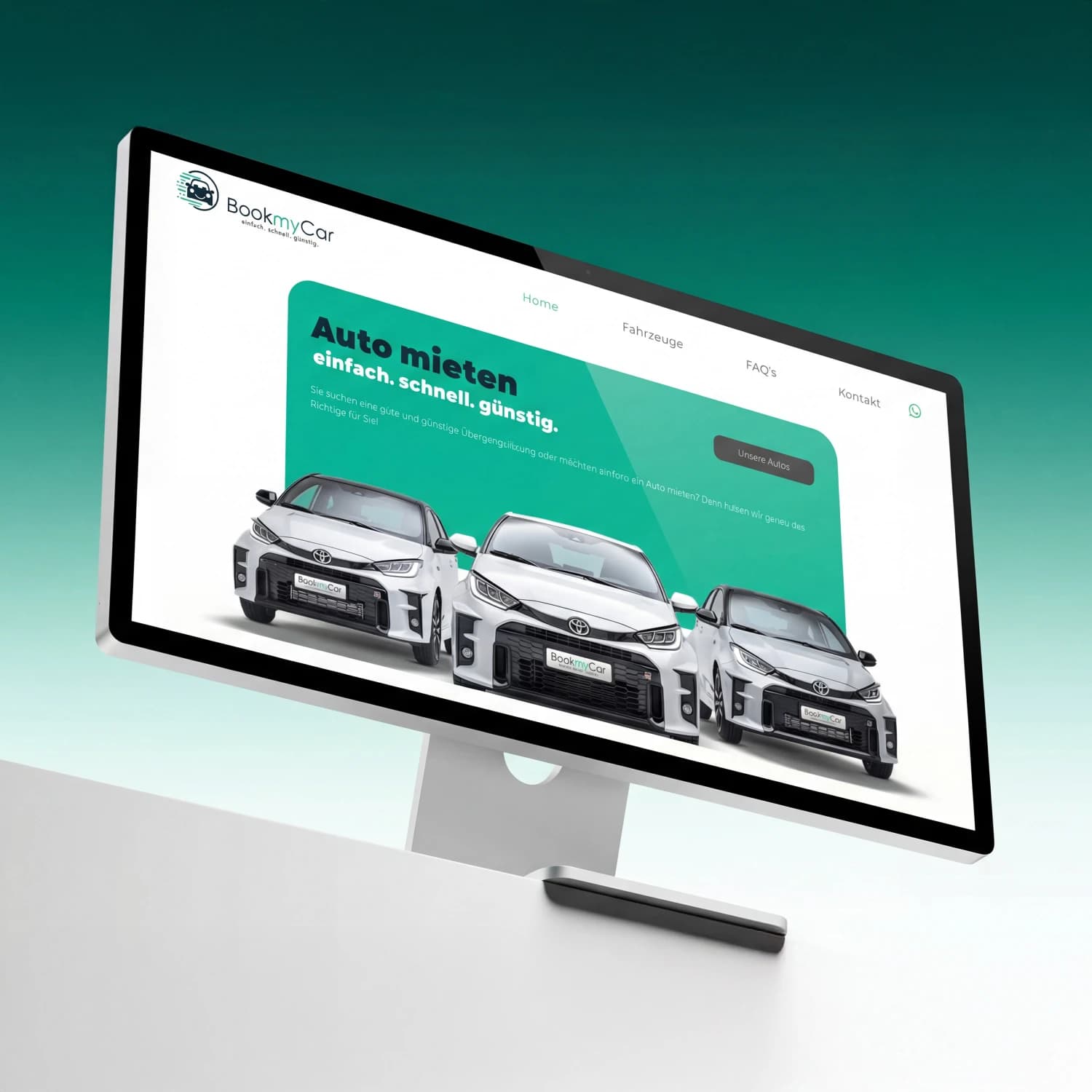 Webdesign-Projekt BookmyCar von Vlix