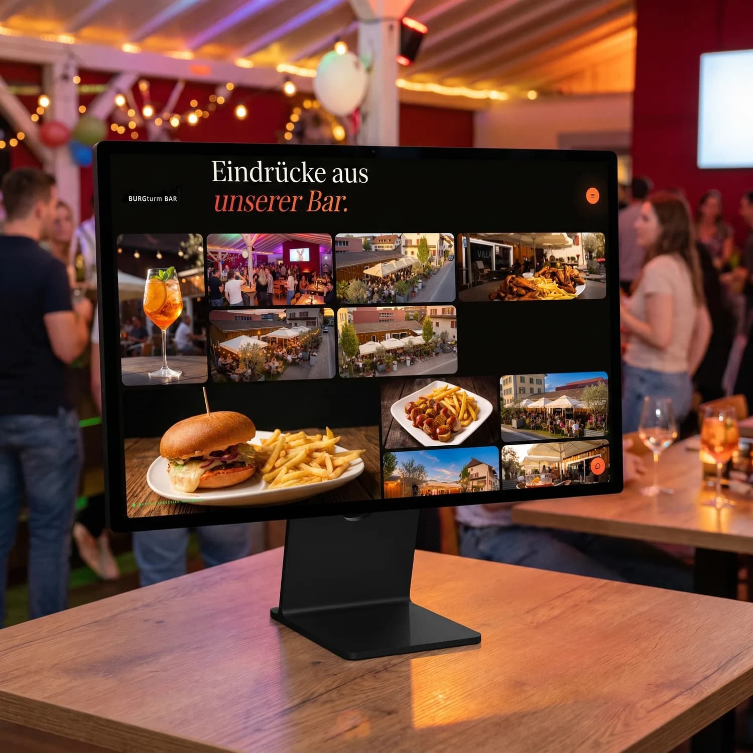 Burgturm Bar Seengen – Webdesign Ansicht 2
