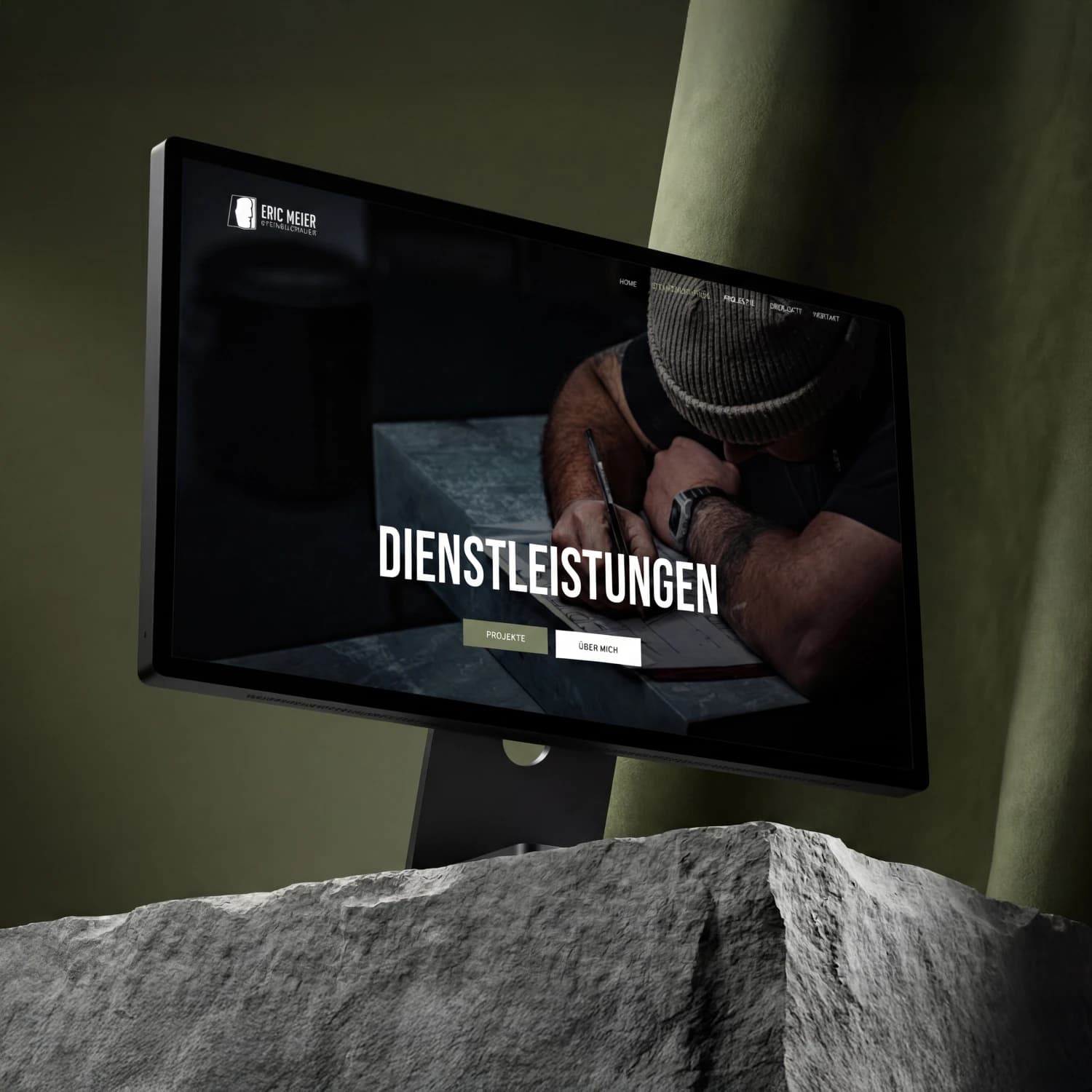 Eric Meier - Steinbildhauer – Webdesign Ansicht 1