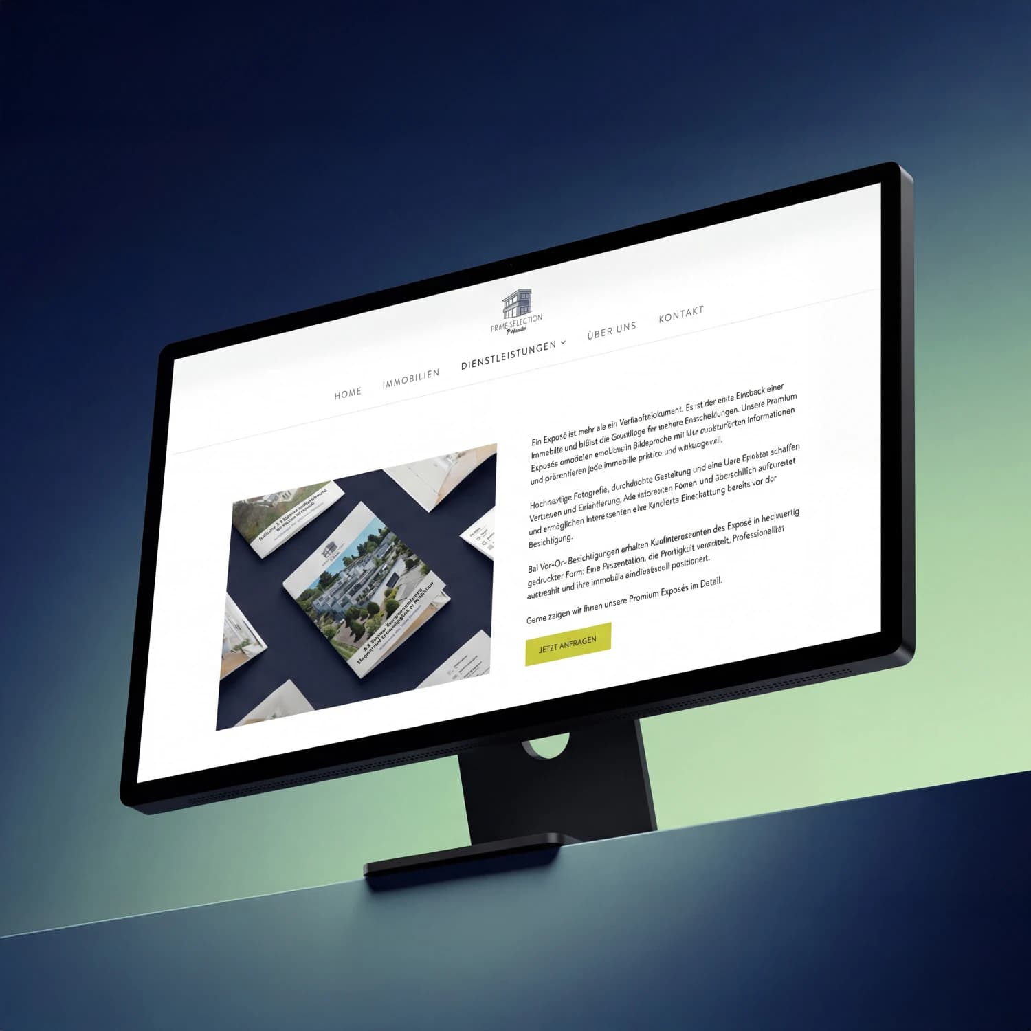 Primeselection – Webdesign Ansicht 2