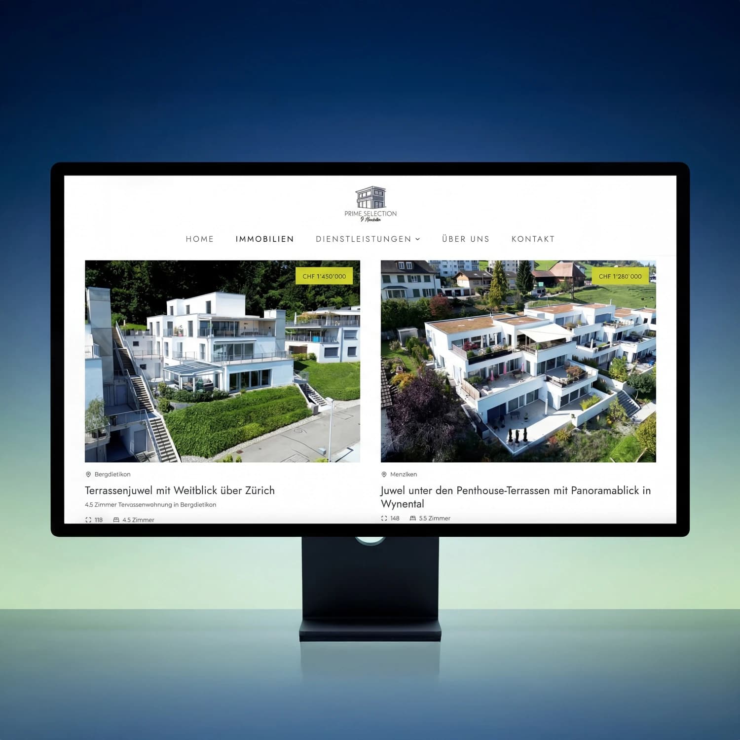 Primeselection – Webdesign Ansicht 3