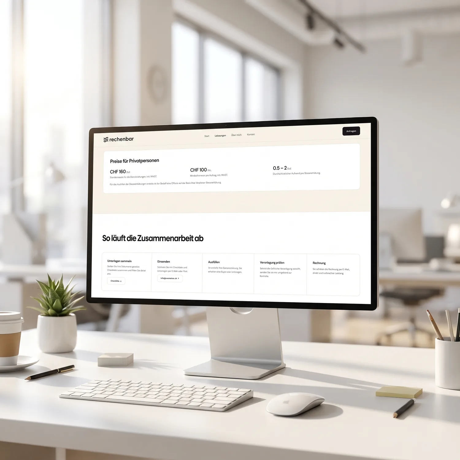 rechenbar GmbH – Webdesign Ansicht 2