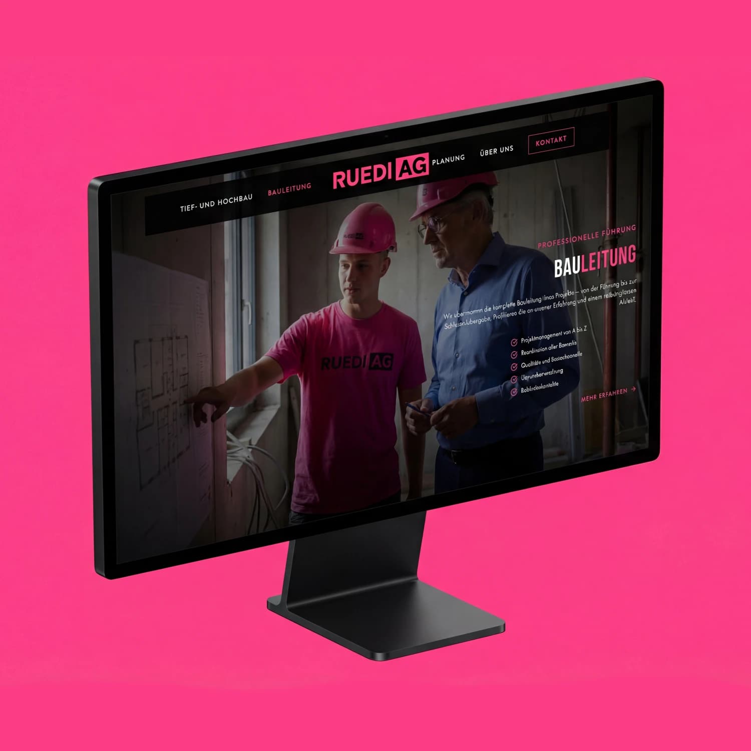 Ruedi AG – Webdesign Ansicht 2