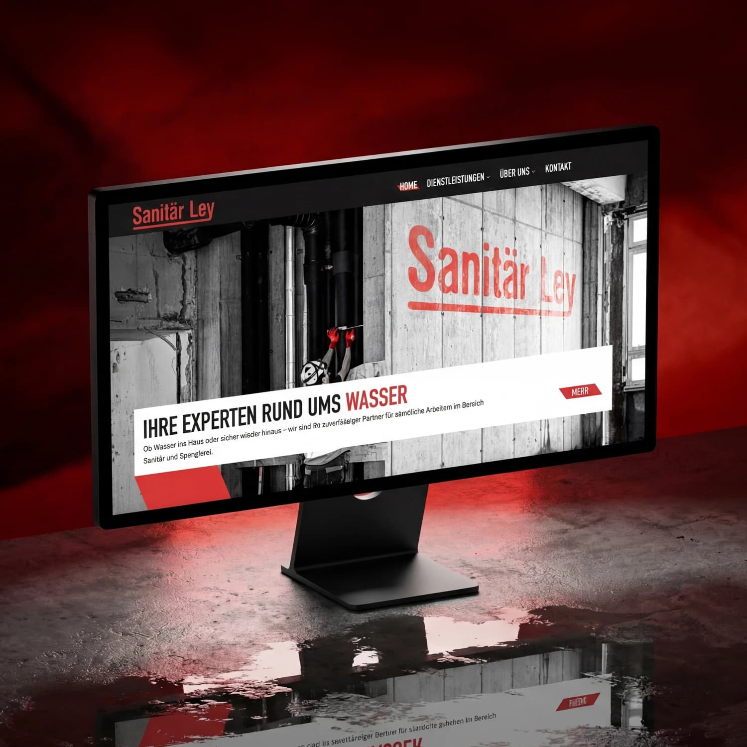 Sanitär Ley – Webdesign Ansicht 1