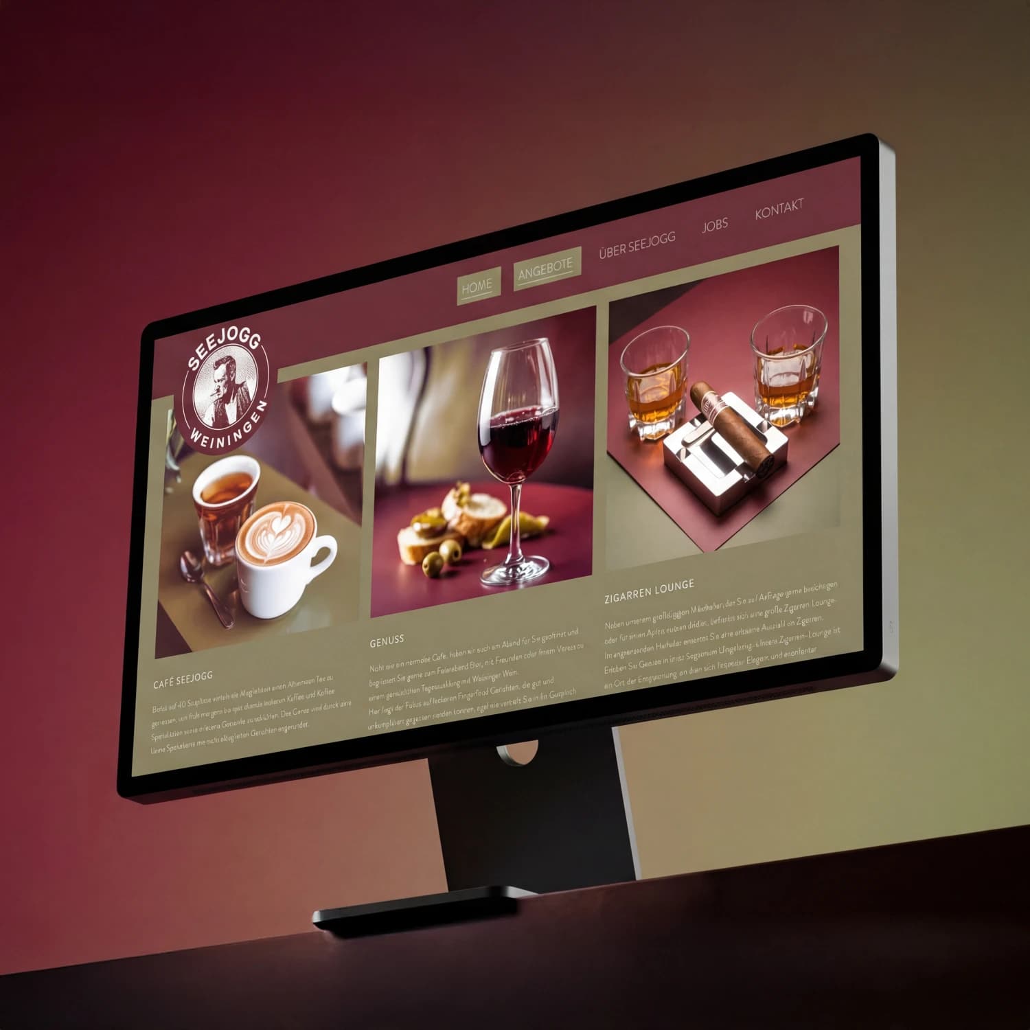 Seejogg – Webdesign Ansicht 1