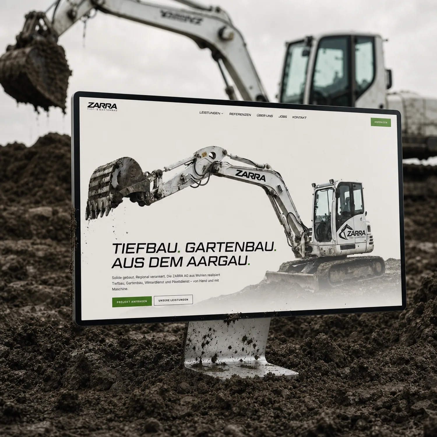 Zarra AG – Webdesign Ansicht 1